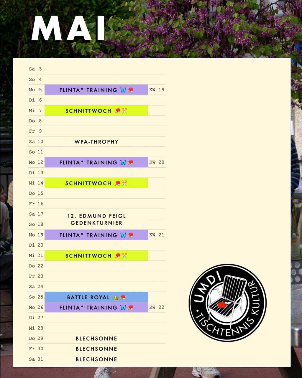 Termine im Mai