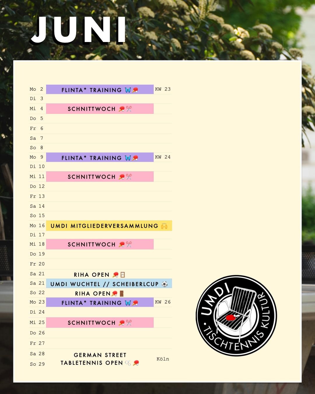 Termine im Juni